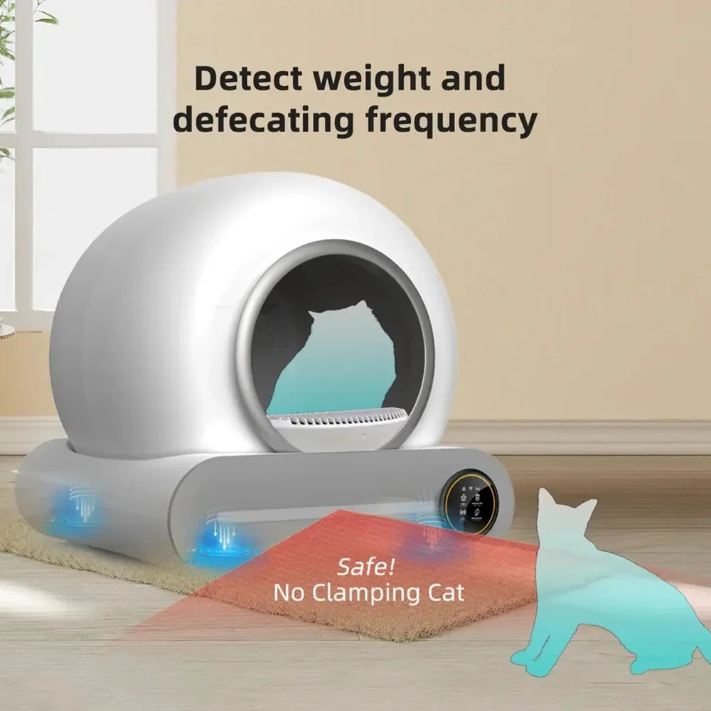 LitterLux Smart Self - Cleaning Cat Litter Box