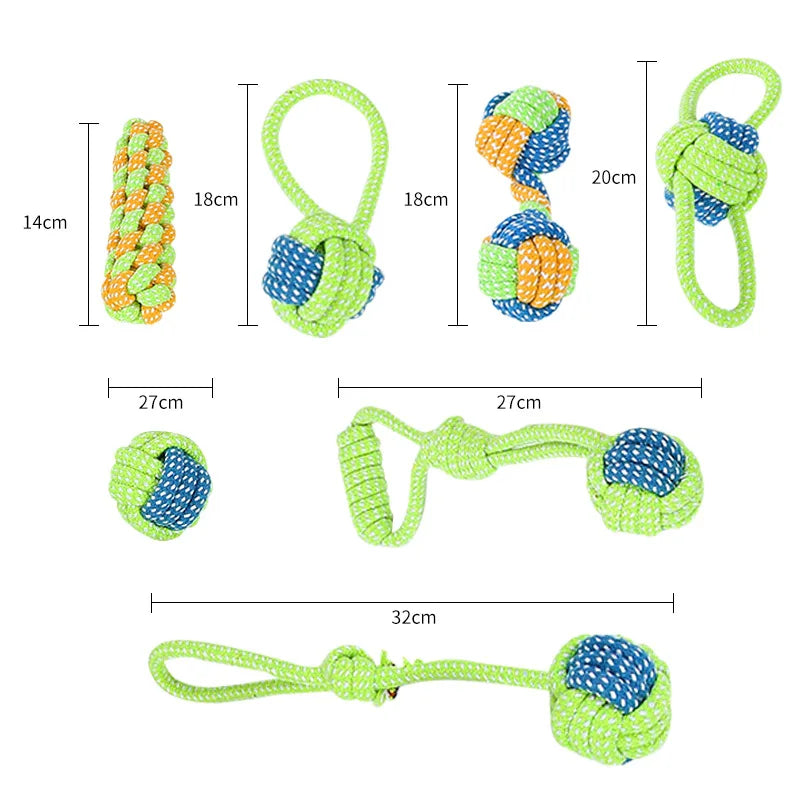 Chew & Chase Rope Set - GREEN