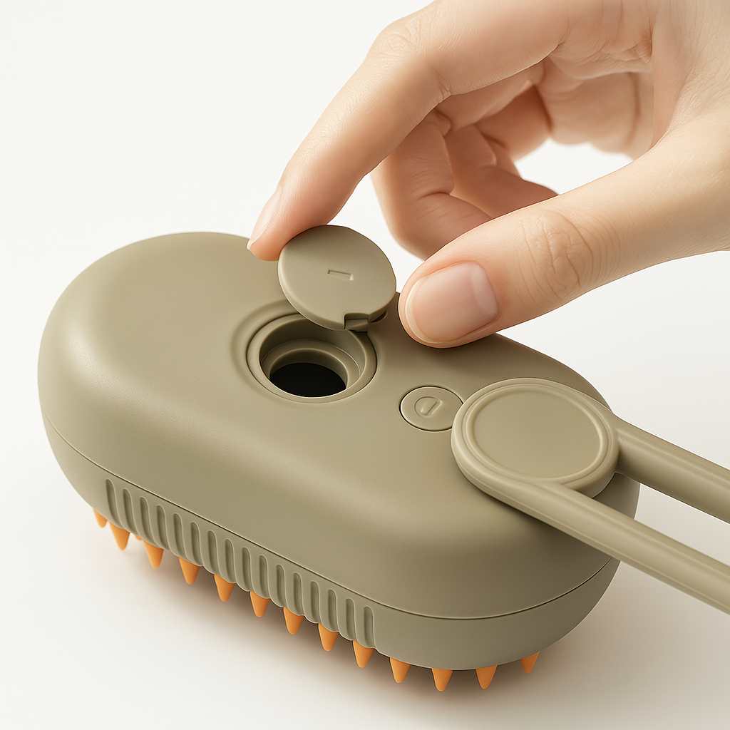 SteamPuff Pet Grooming Brush