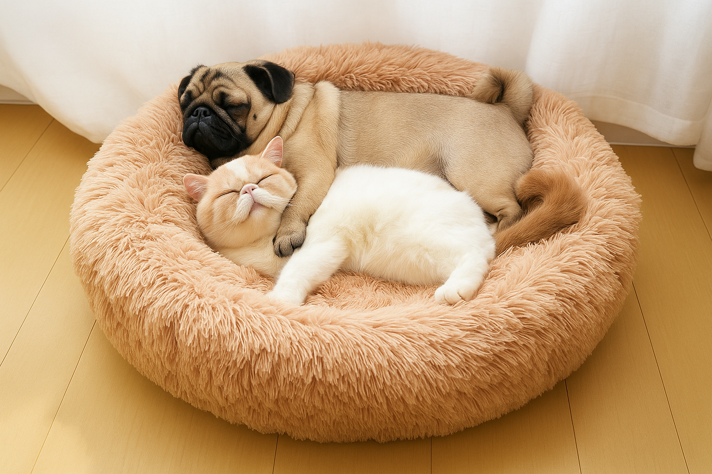 CozyCloud Plush Pet Bed