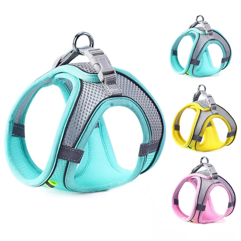 GlowPup Breathable Reflective Pet Harness – Comfy & Cool for Walks