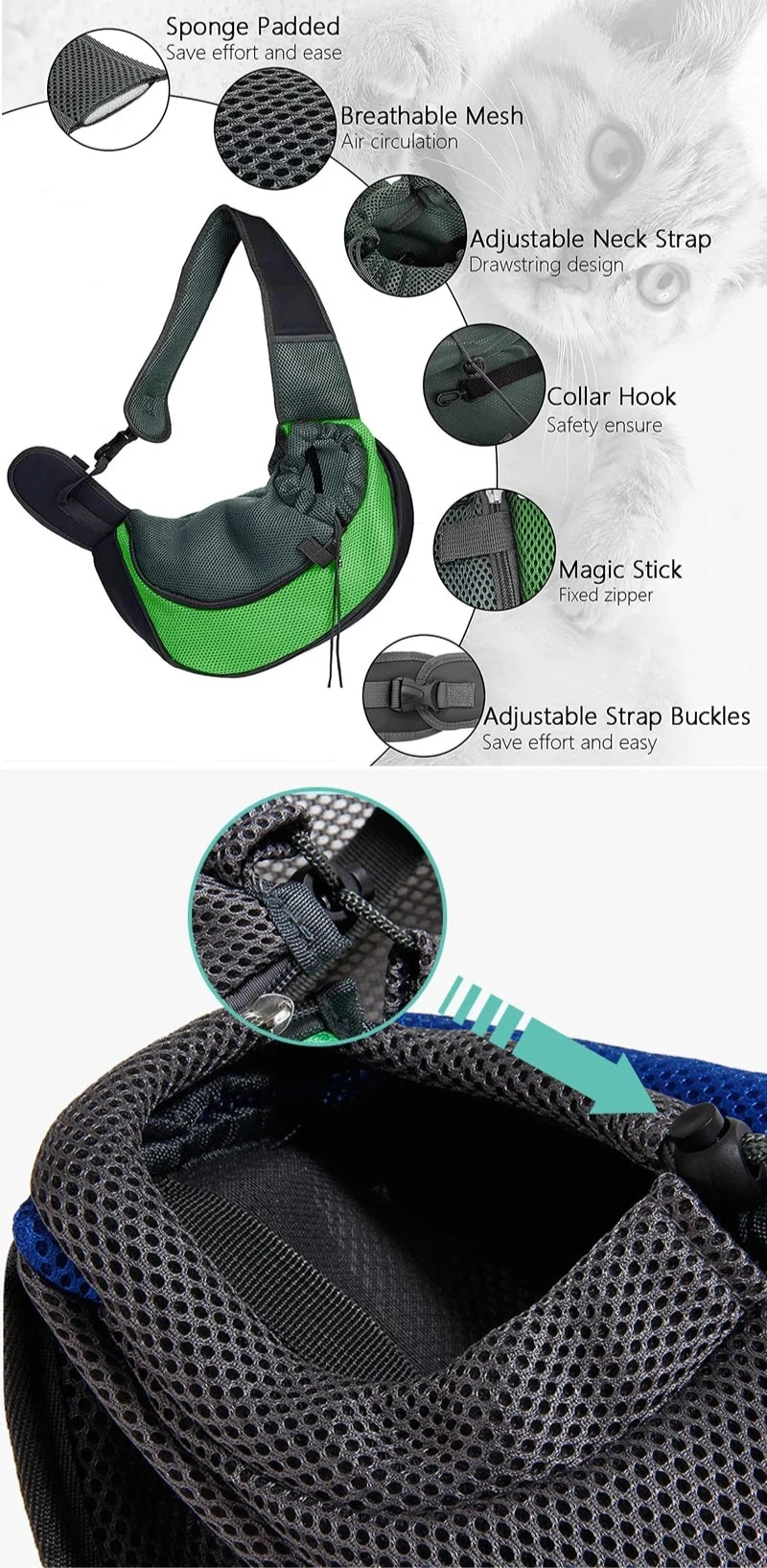 Breathable Pet Backpack Carrier